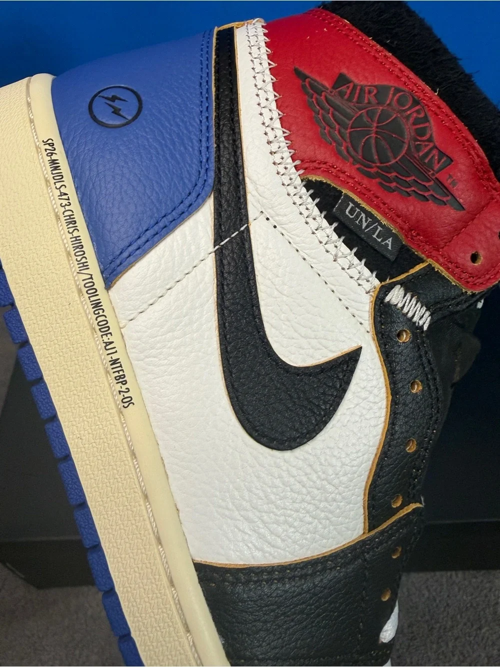 Jordan 1 high retro union/fragment Brand new